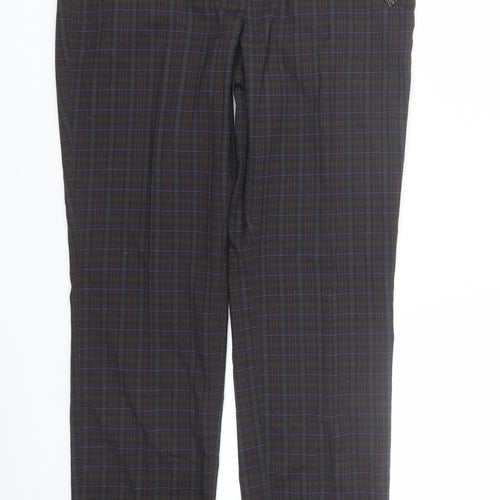 Atmosphere Womens Multicoloured Plaid  Trousers  Size 12 L27 in