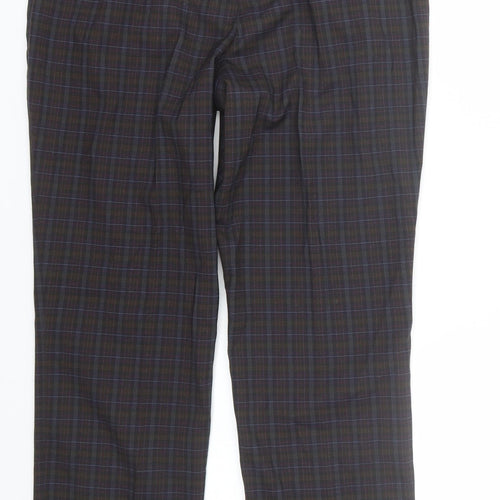 Atmosphere Womens Multicoloured Plaid  Trousers  Size 12 L27 in