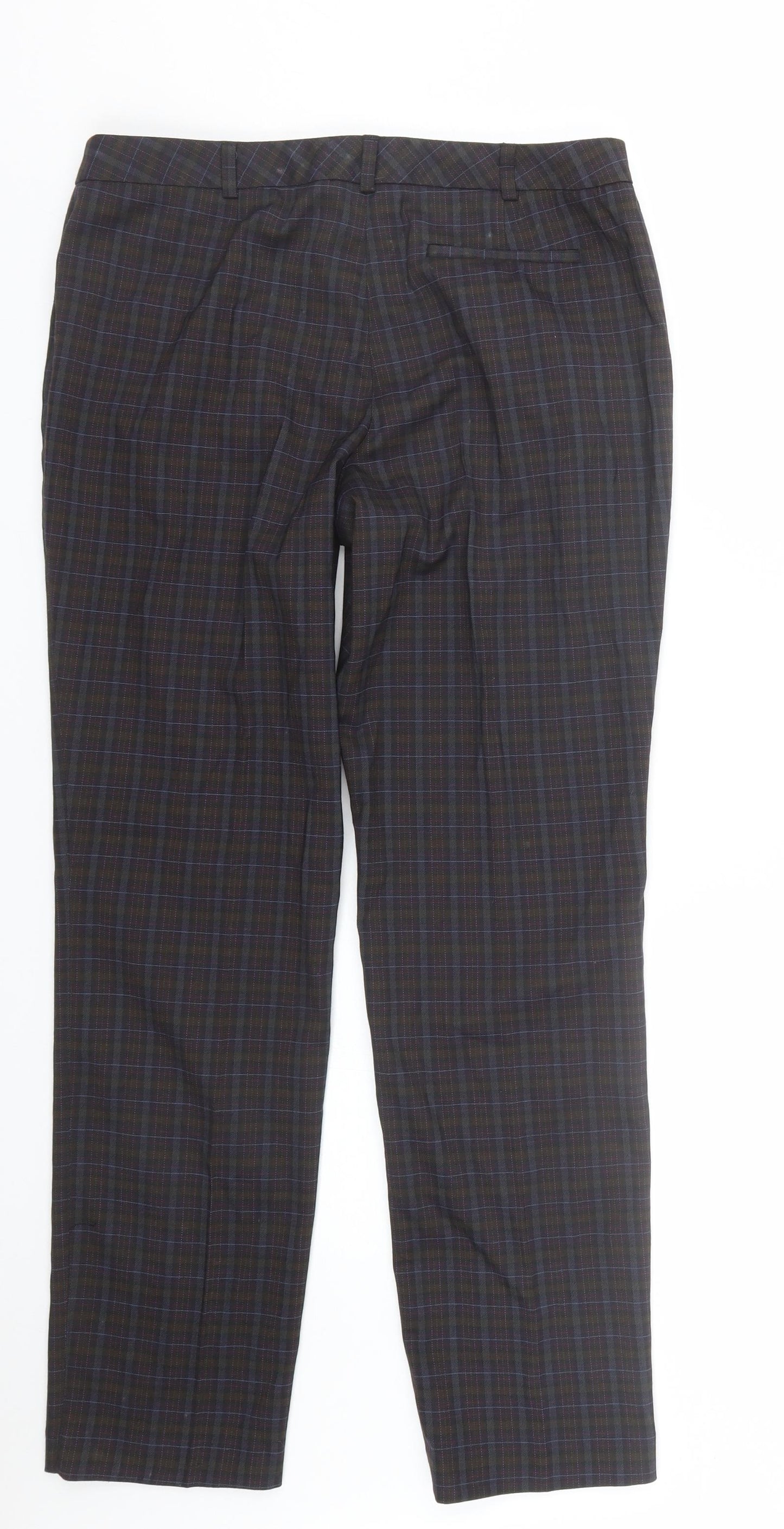 Atmosphere Womens Multicoloured Plaid  Trousers  Size 12 L27 in