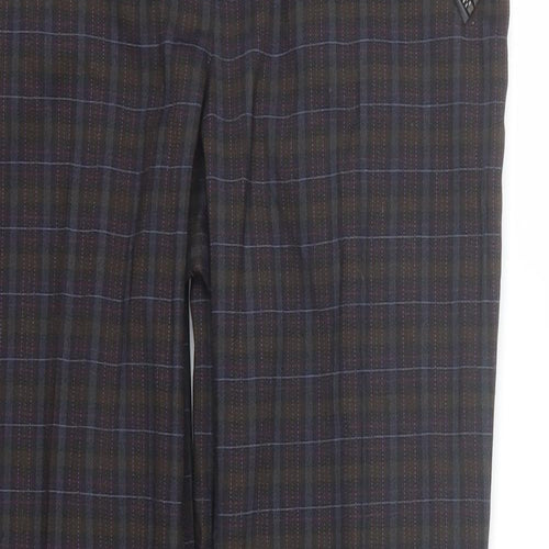 Atmosphere Womens Multicoloured Plaid  Trousers  Size 12 L27 in
