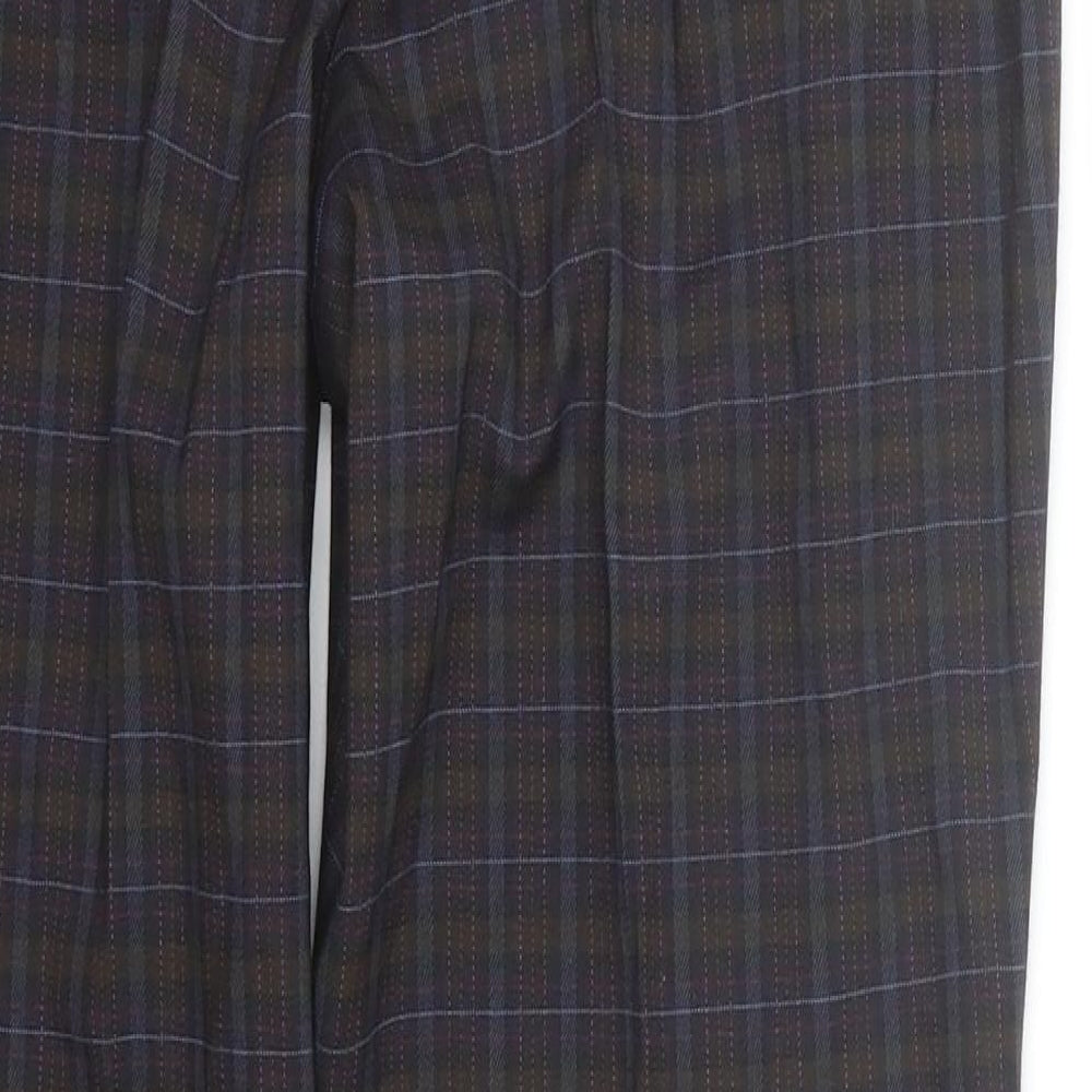 Atmosphere Womens Multicoloured Plaid  Trousers  Size 12 L27 in