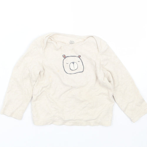 F&F Baby Beige   Cami Pyjama Top Size 18-24 Months  - Bear