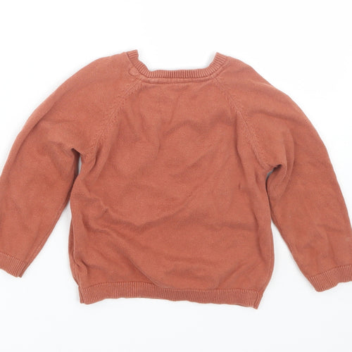 TU Baby Brown   Pullover Jumper Size 12-18 Months  - dinosaur