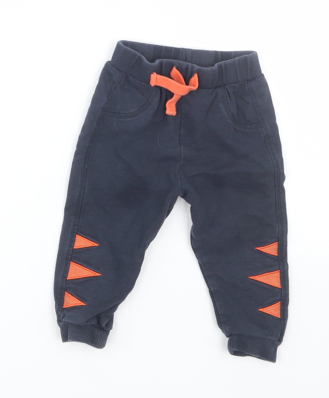 F&F Boys Blue   Jogger Trousers Size 9-12 Months
