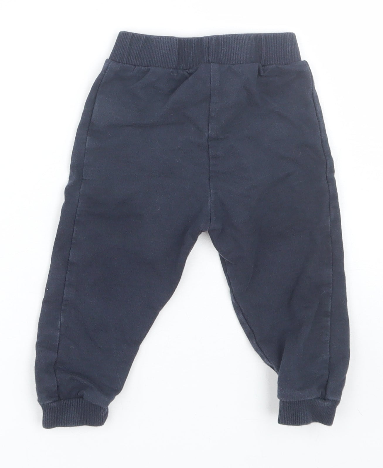 F&F Boys Blue   Jogger Trousers Size 9-12 Months