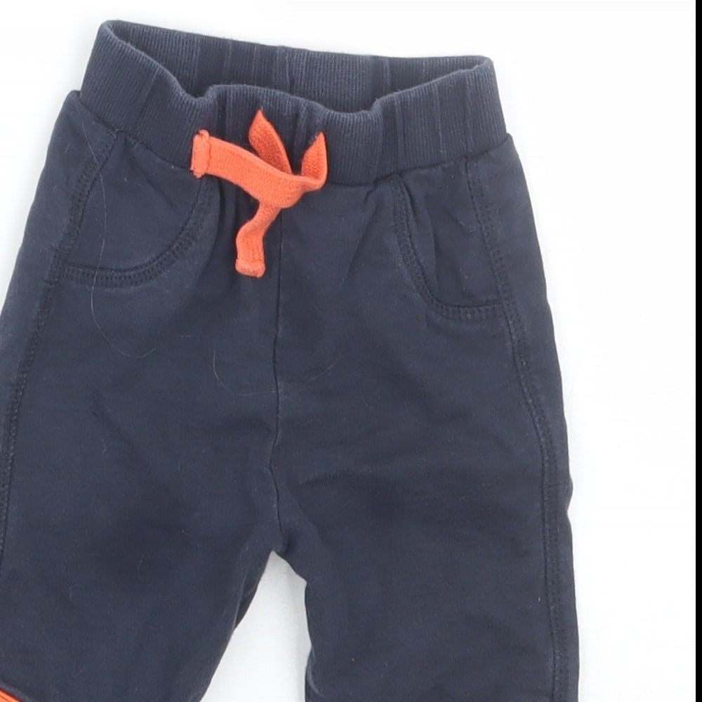 F&F Boys Blue   Jogger Trousers Size 9-12 Months
