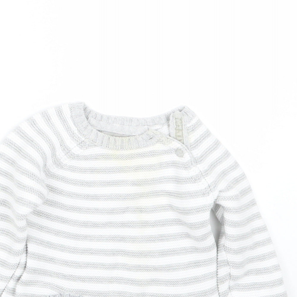 Primark Girls Grey Spotted  Pullover Jumper Size 18-24 Months  - hedgehog