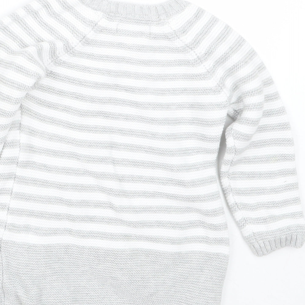 Primark Girls Grey Spotted  Pullover Jumper Size 18-24 Months  - hedgehog