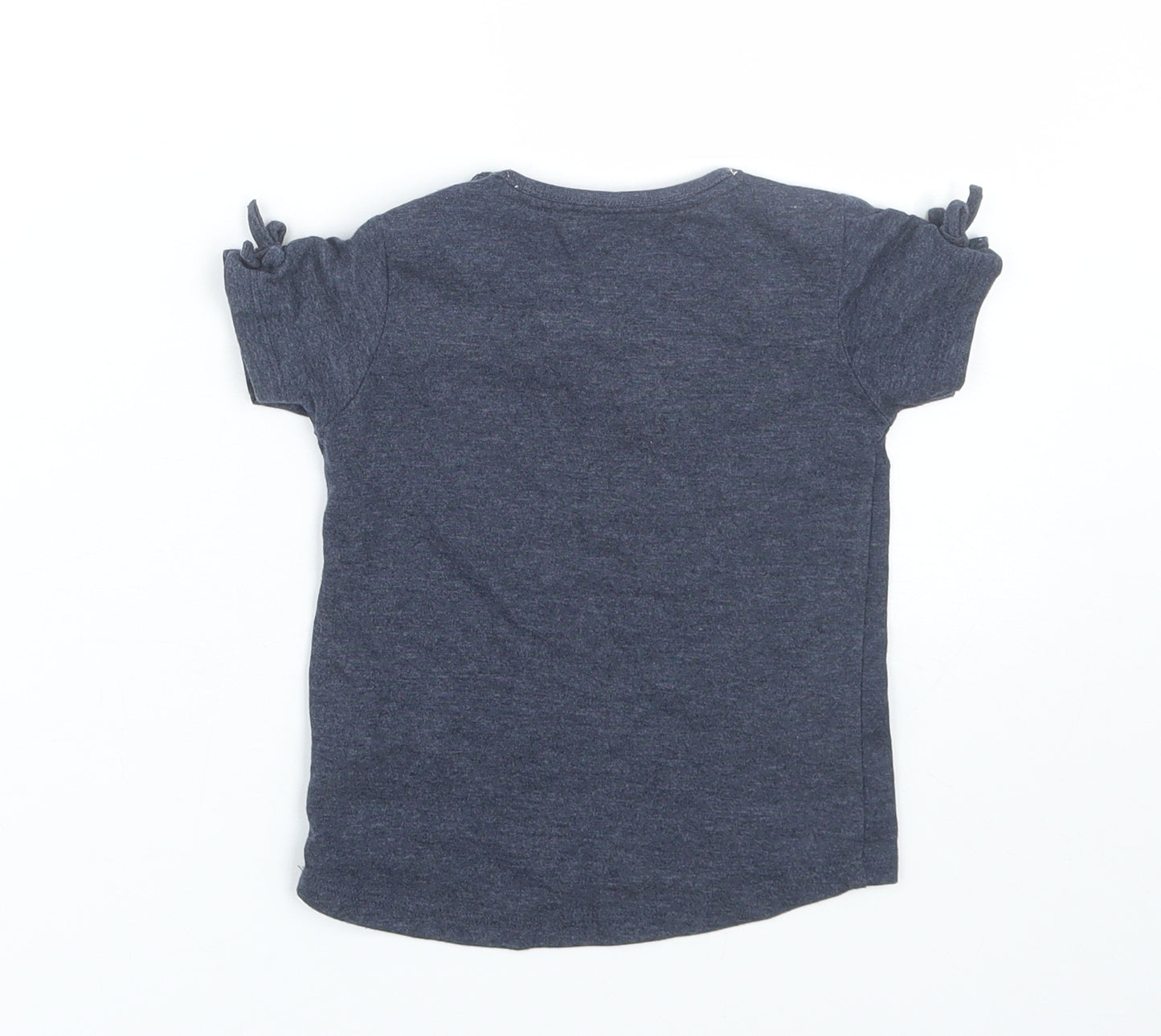 Lullaby Girls Blue   Basic T-Shirt Size 9-12 Months  - butterfly