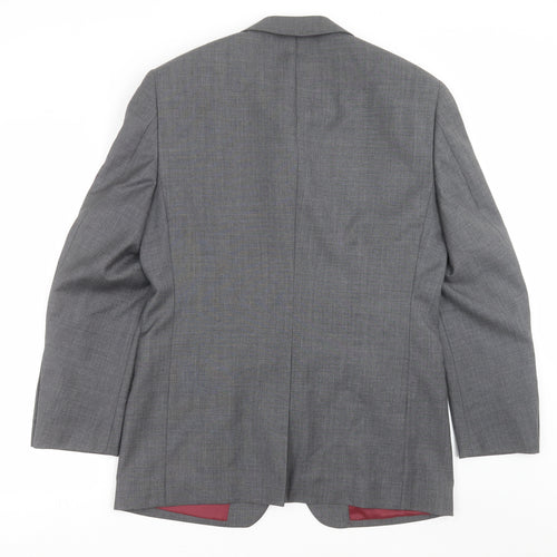 GREENWOODS Mens Grey   Jacket Suit Jacket Size 38