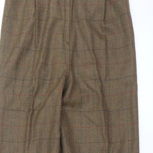 Preworn Womens Brown Check  Trousers  Size 32 in L29 in