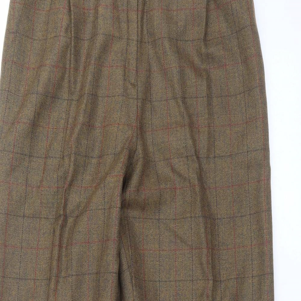 Preworn Womens Brown Check  Trousers  Size 32 in L29 in