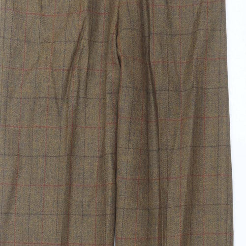 Preworn Womens Brown Check  Trousers  Size 32 in L29 in