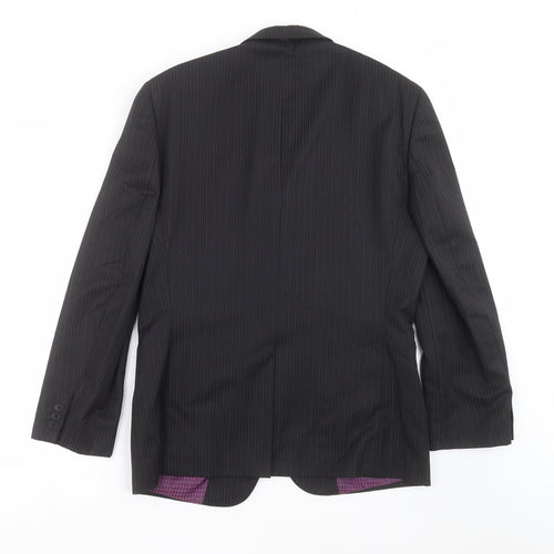 NEXT Mens Black Striped  Jacket Suit Jacket Size 42  - Tailored fit