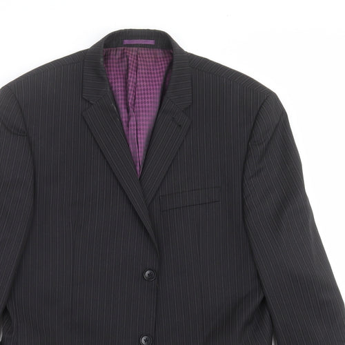 NEXT Mens Black Striped  Jacket Suit Jacket Size 42  - Tailored fit