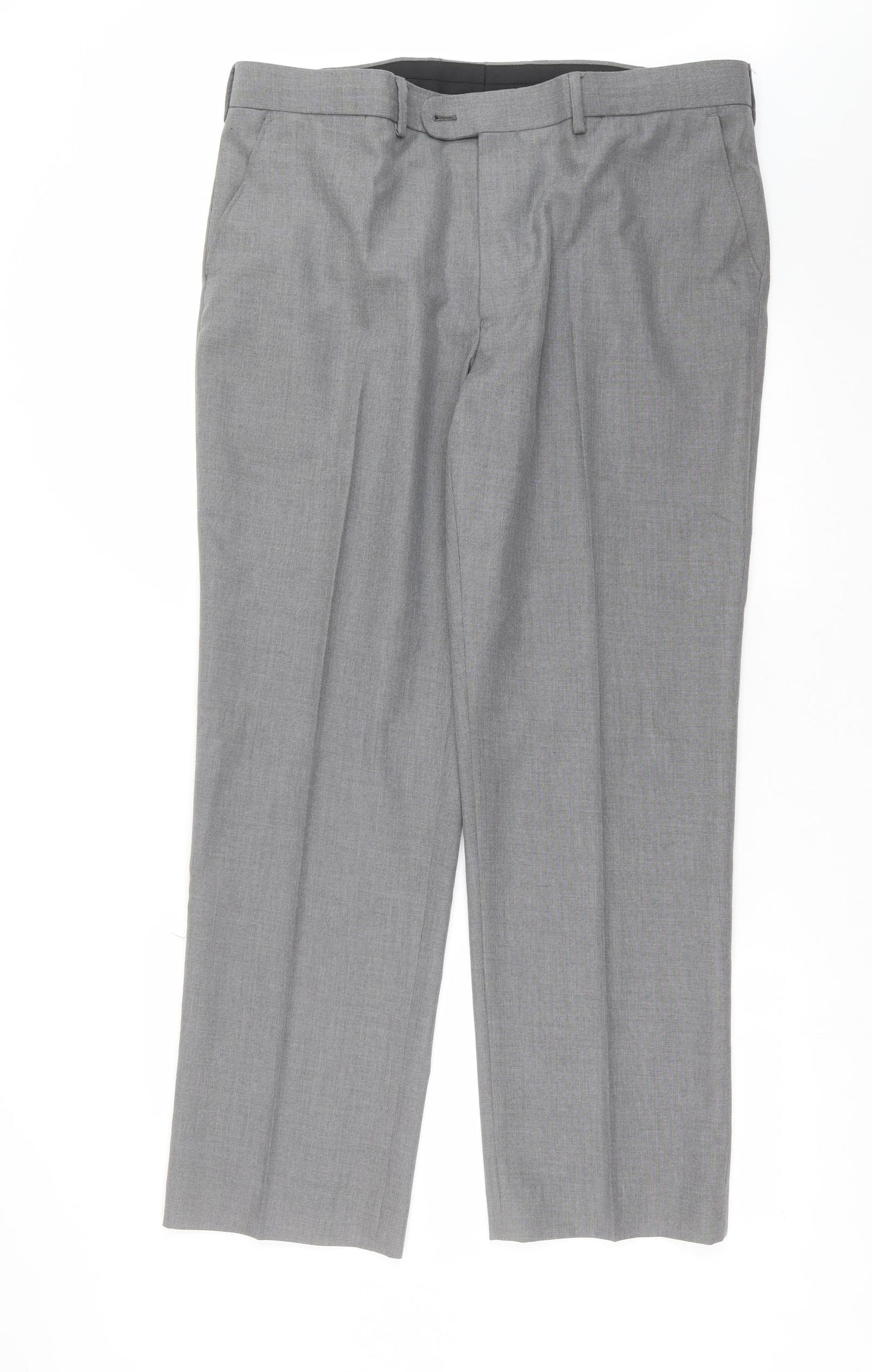 Burton Mens Grey   Trousers  Size 40 in L31 in