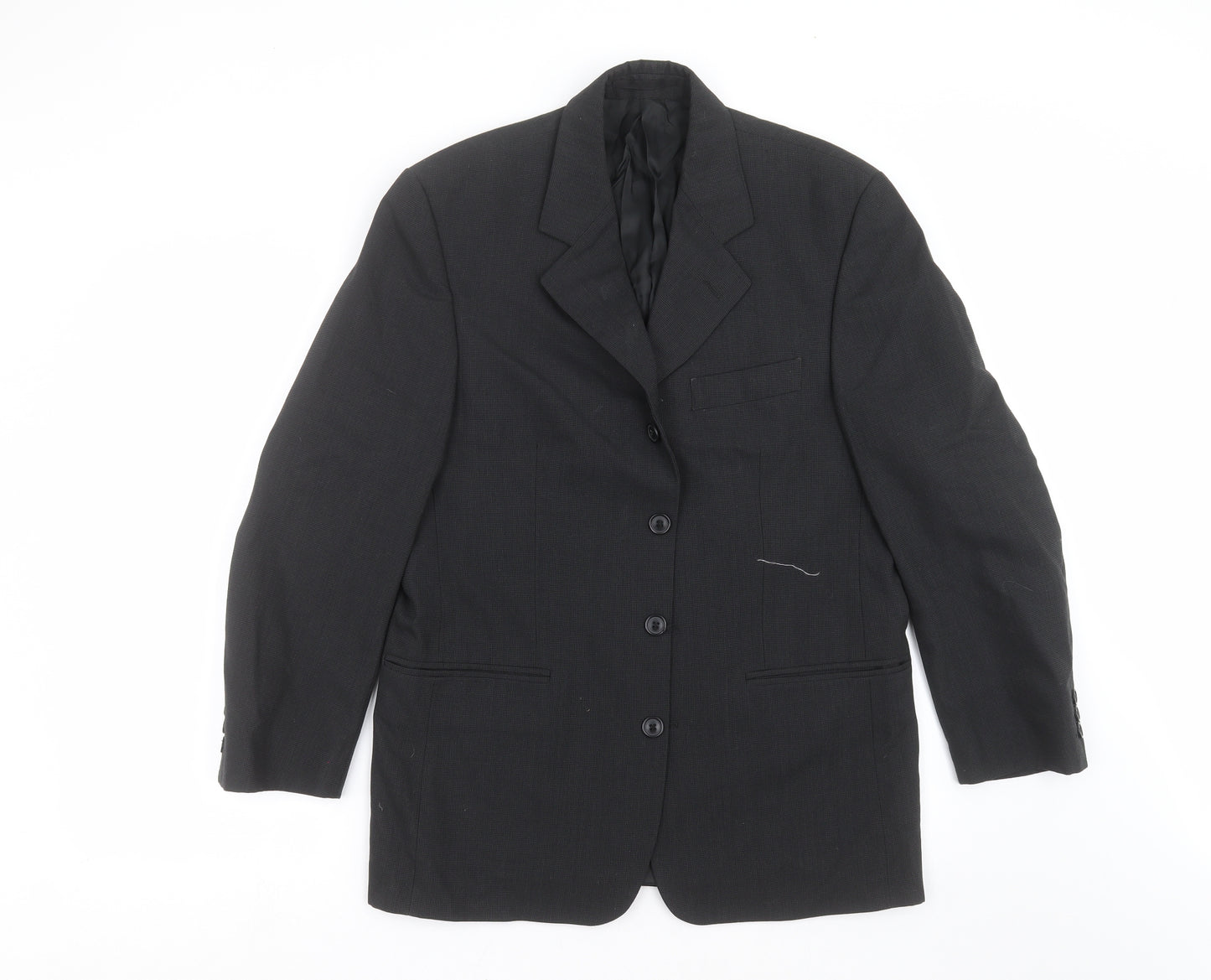 Tom English Mens Black   Jacket Suit Jacket Size 38
