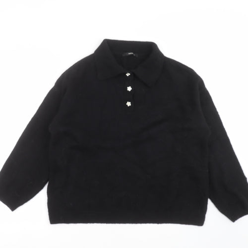 George Womens Black  Knit Pullover Jumper Size S
