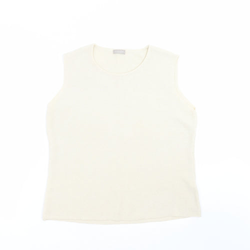 Preview Womens Beige  Knit Pullover Jumper Size M