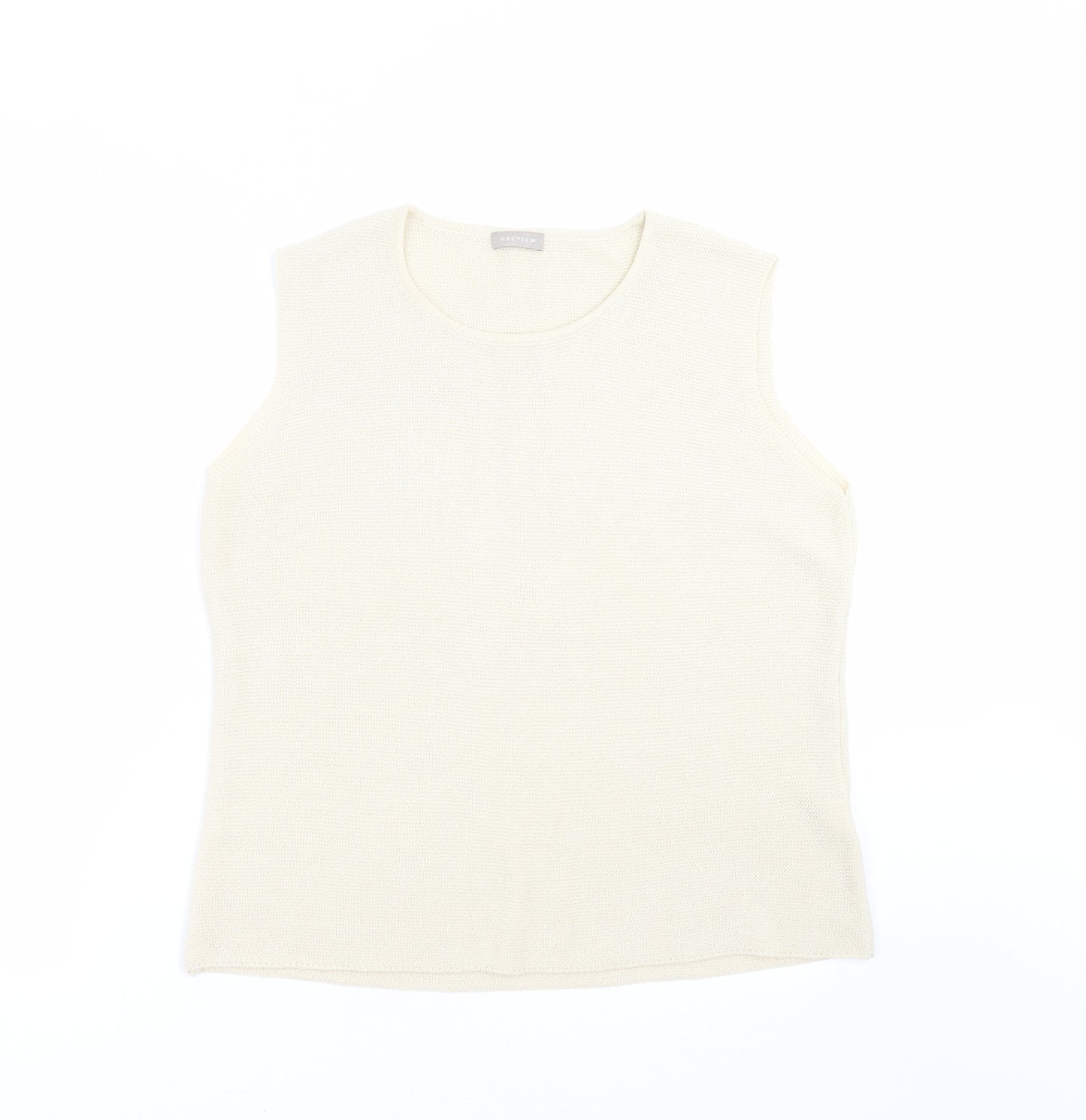Preview Womens Beige  Knit Pullover Jumper Size M