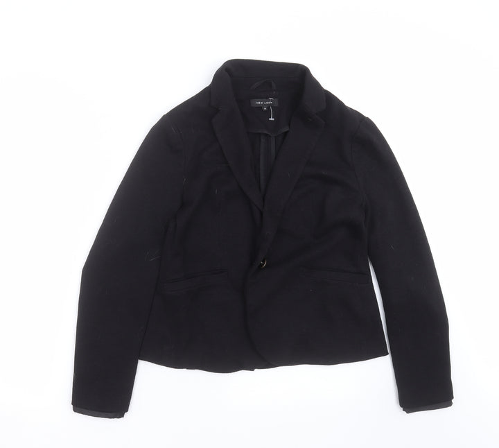 New Look Womens Black Jacket Blazer Size 12