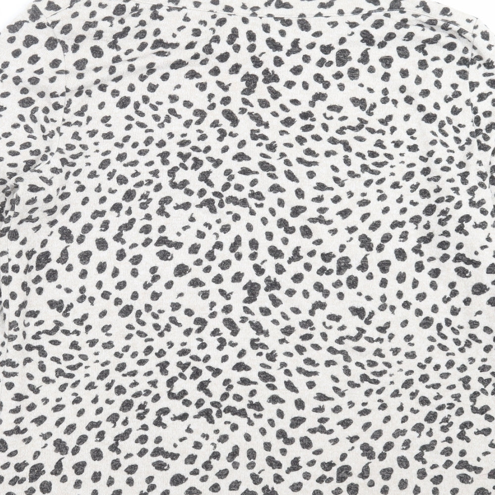 Dorothy Perkins Womens Beige Animal Print Knit Pullover Jumper Size 18