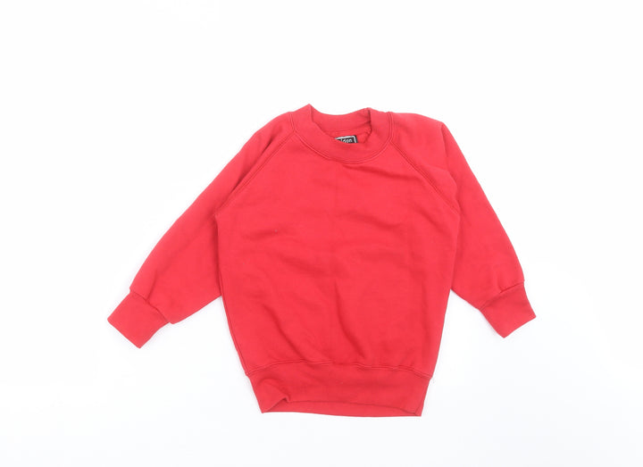 Sheldon Boys Red   Pullover Sweatshirt Size 3-4 Years  - schoolwear