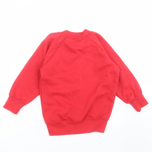 Sheldon Boys Red   Pullover Sweatshirt Size 3-4 Years  - schoolwear