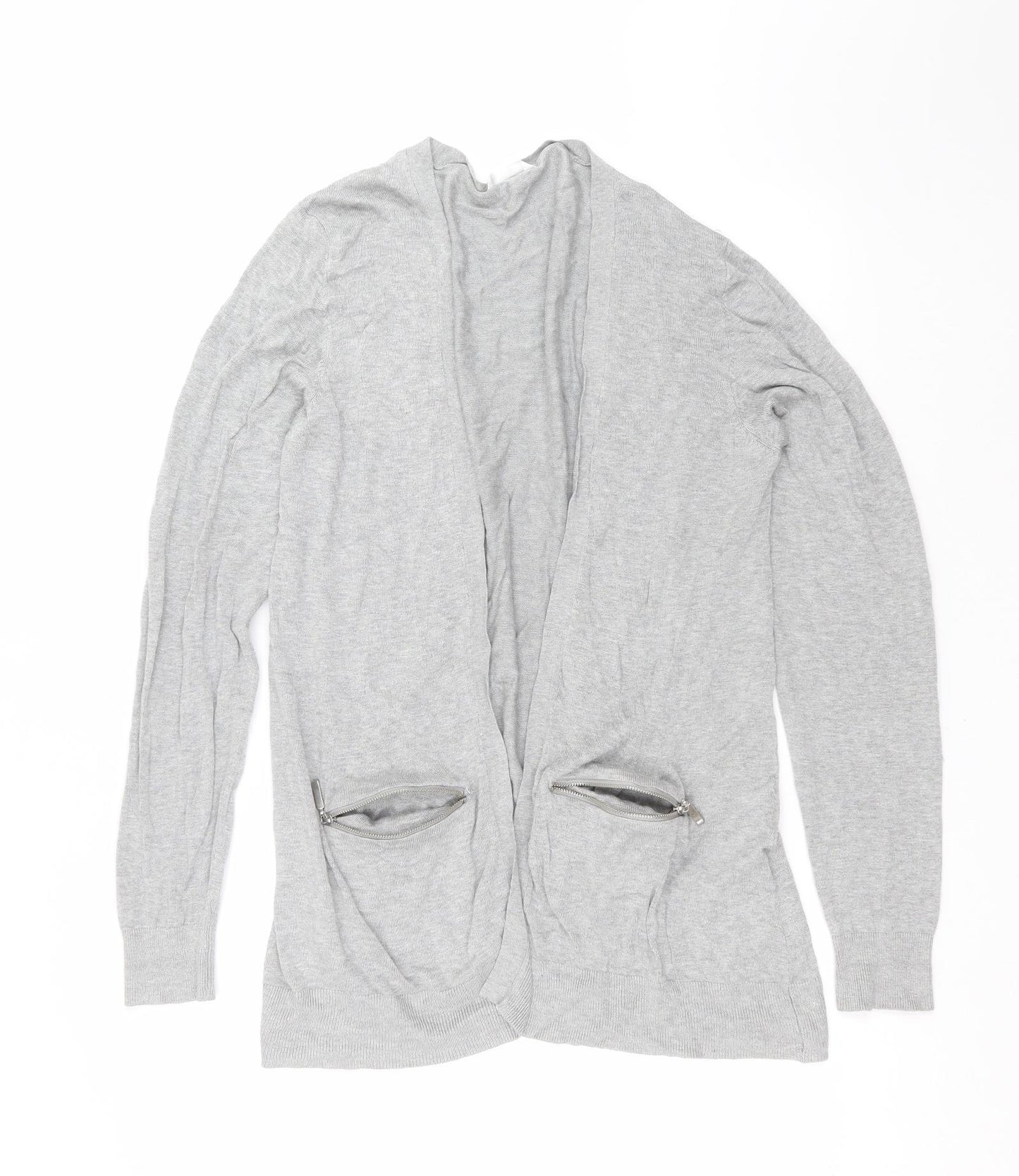 pep&Co Womens Grey  Knit Cardigan Jumper Size 18