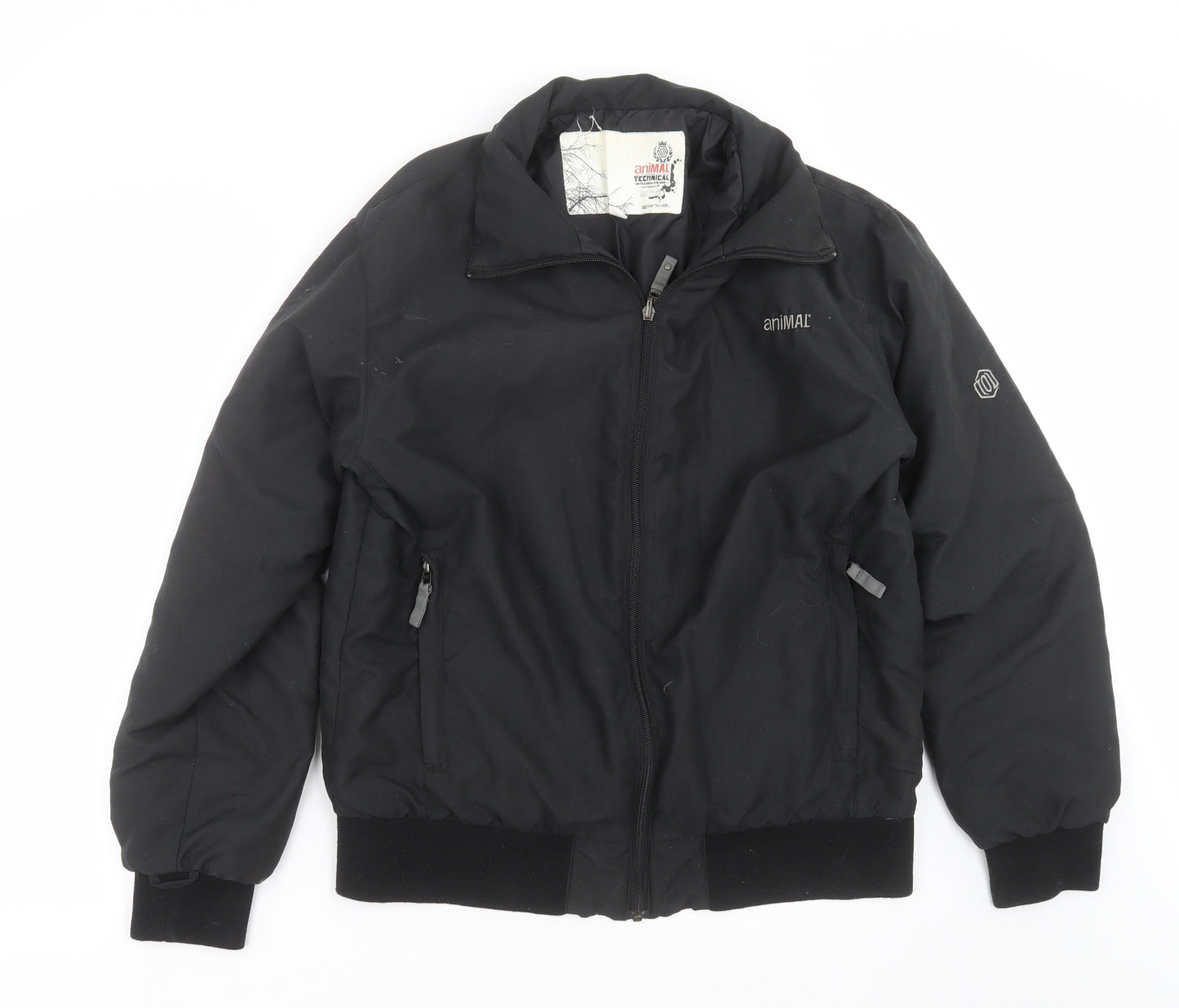 Animal Mens Black   Jacket Coat Size L