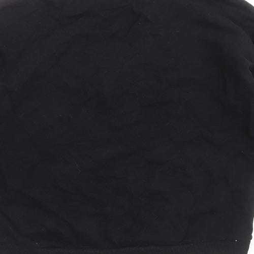 New Look Womens Black Geometric  Pullover Sweatshirt Size 10