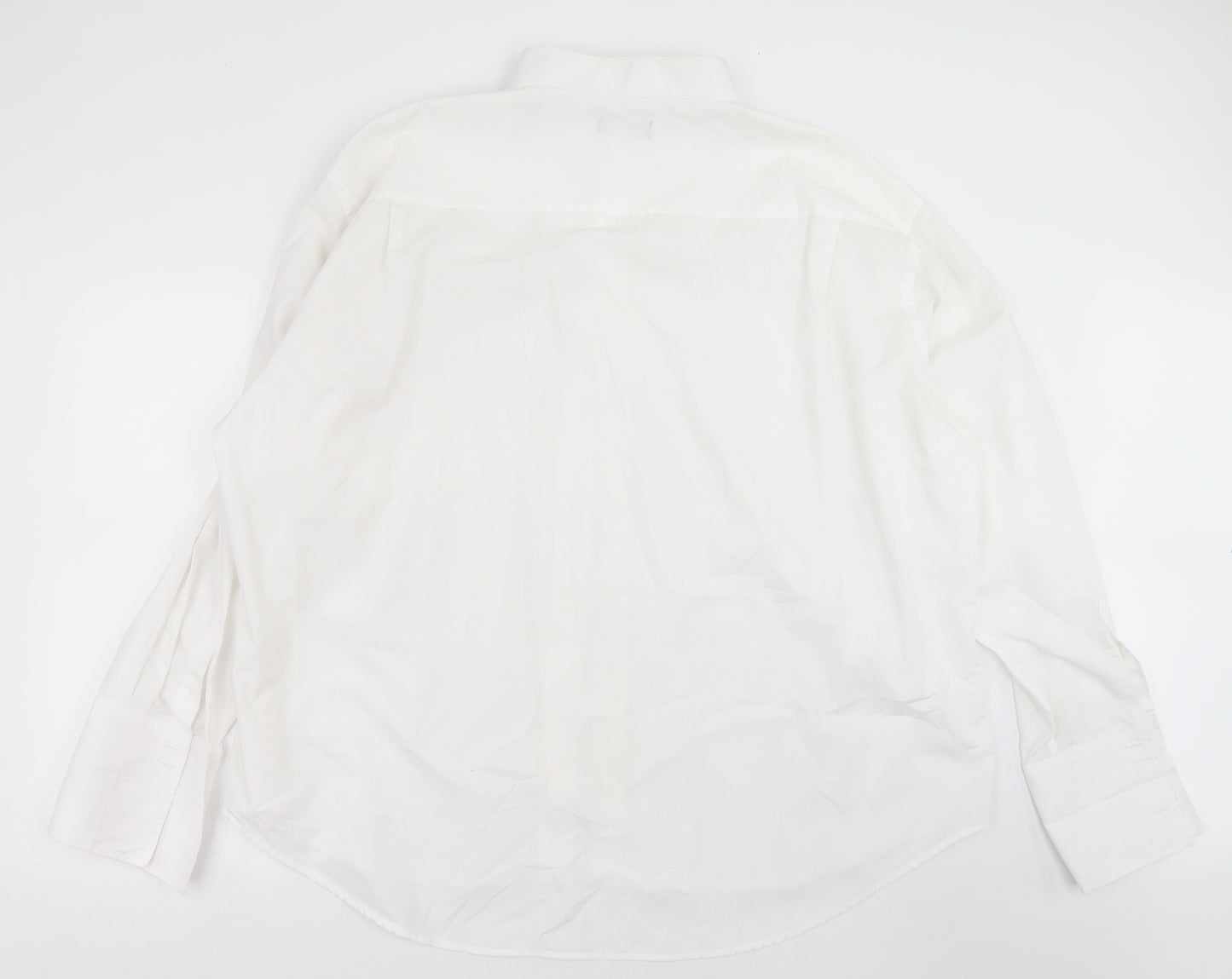 Roocroft & Wright Mens White    Dress Shirt Size 18.5