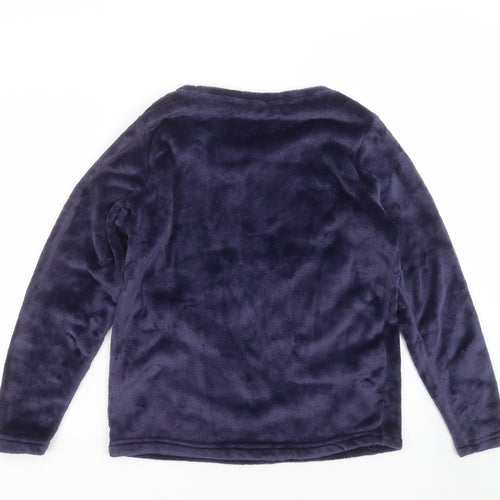 George Womens Blue Solid  Top Pyjama Top Size 12  - let's sleep in