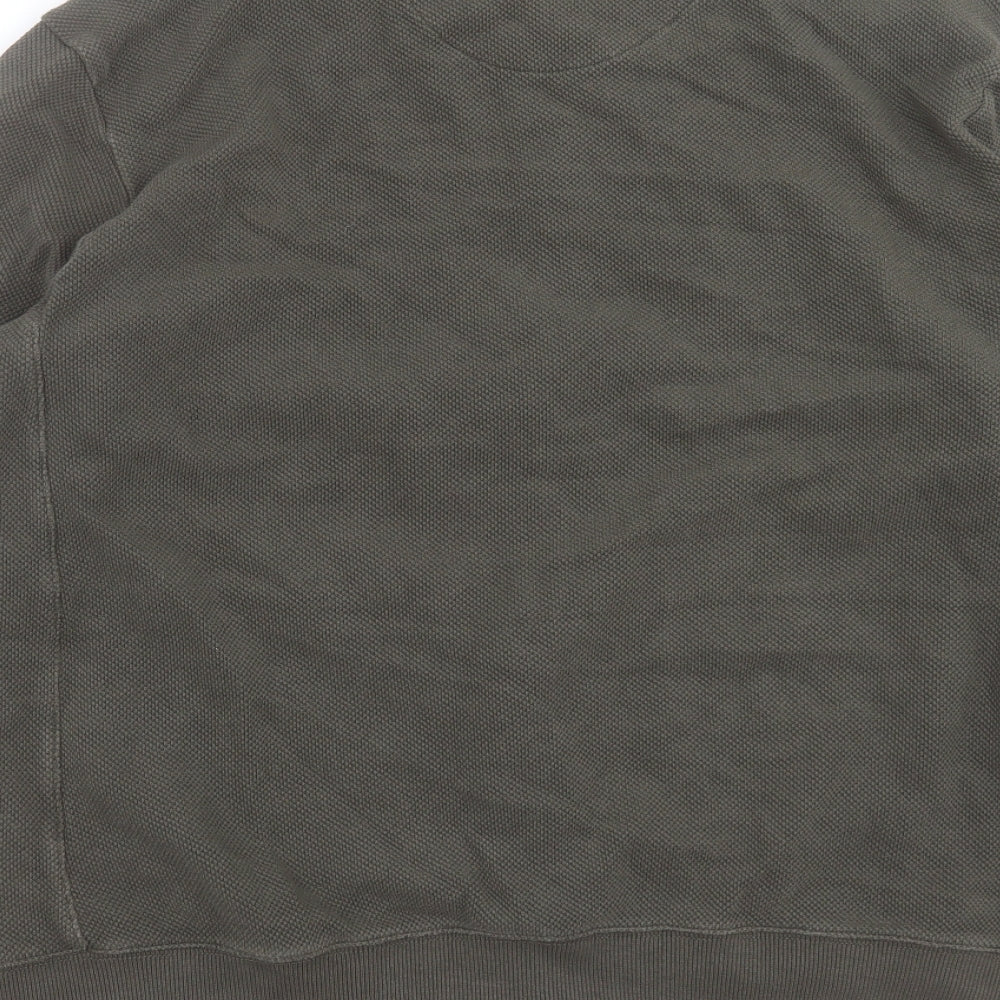 Burton Mens Green   Full Zip Jumper Size L