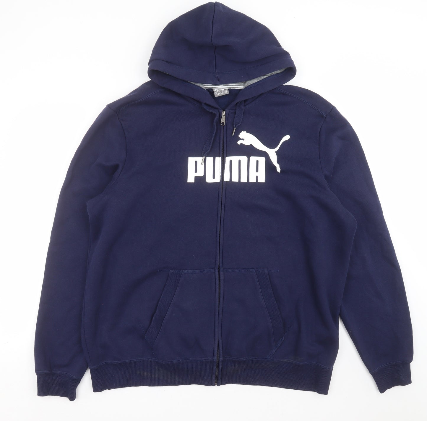 PUMA Mens Blue   Full Zip Hoodie Size 2XL