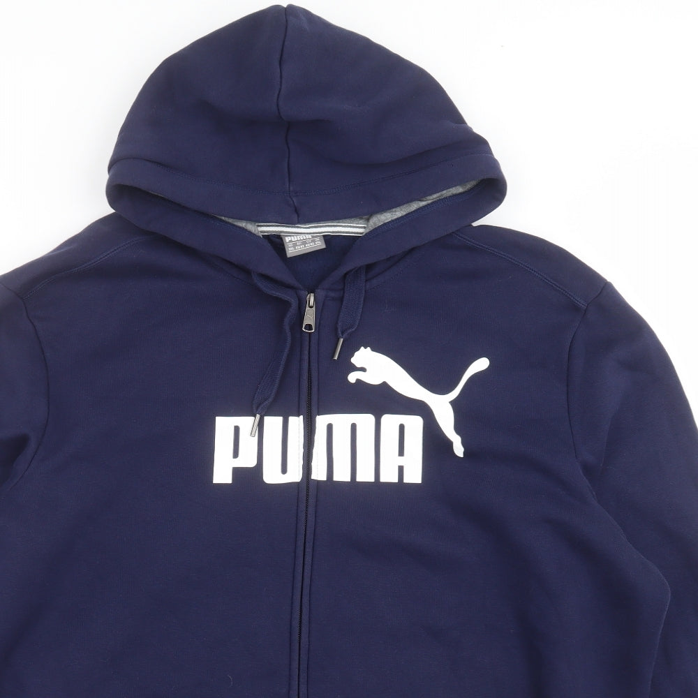 PUMA Mens Blue   Full Zip Hoodie Size 2XL