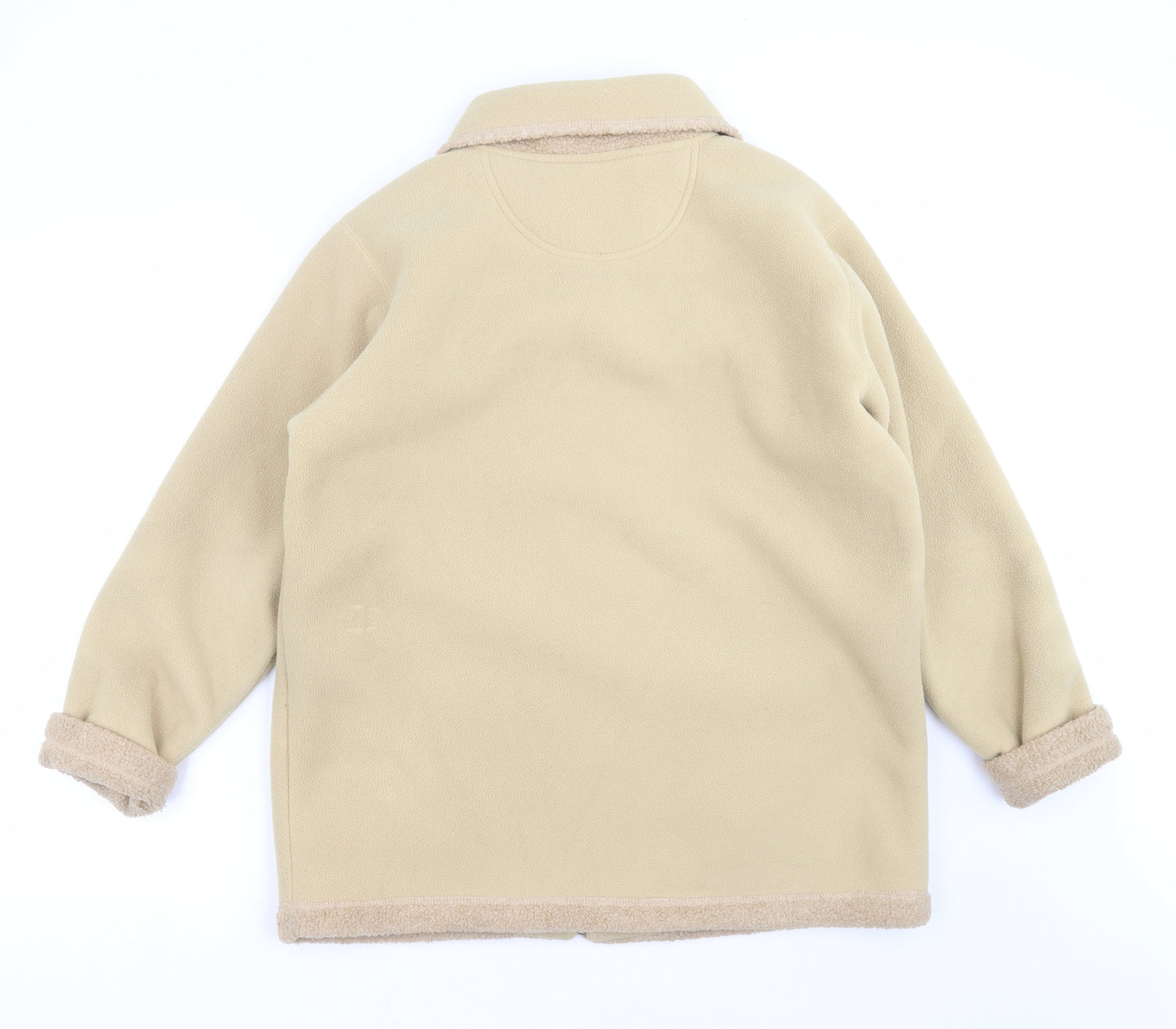 EQUORIAN Womens Beige  Fleece Jacket  Size M