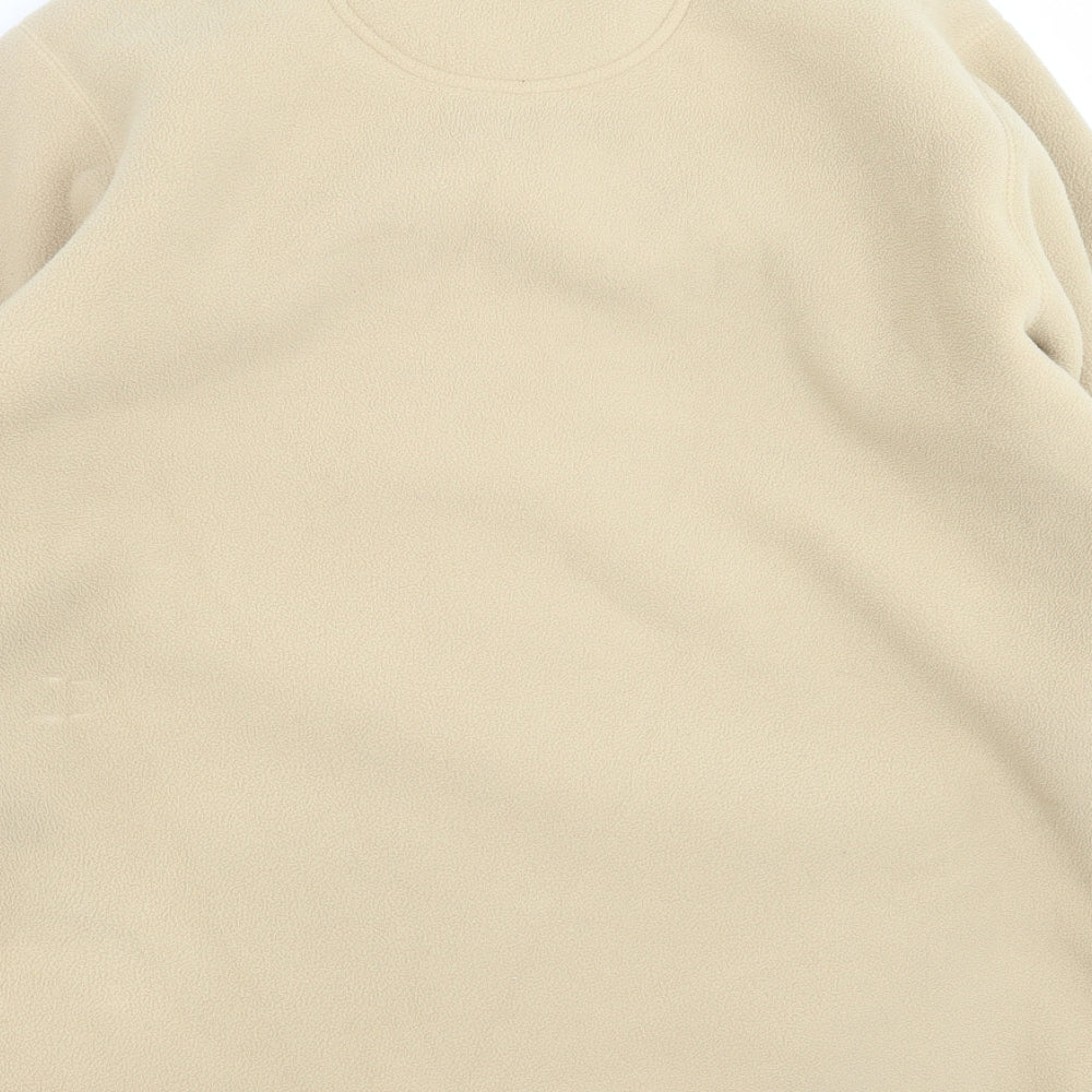 EQUORIAN Womens Beige  Fleece Jacket  Size M