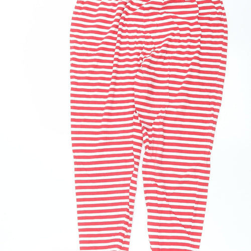 Preworn Womens Red Striped   Pyjama Pants Size 12
