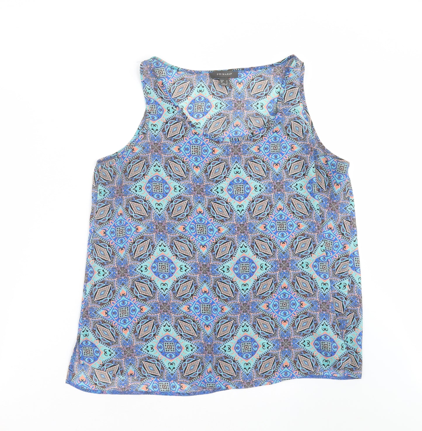 Primark Womens Blue Paisley  Basic Blouse Size 16
