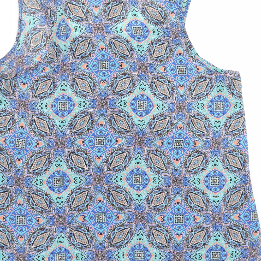 Primark Womens Blue Paisley  Basic Blouse Size 16