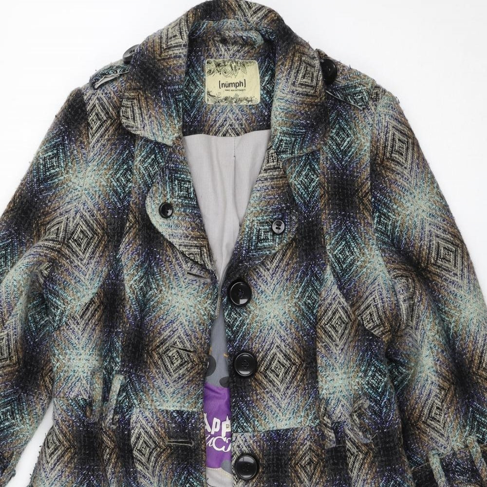 Numph Womens Multicoloured   Ski Jacket Coat Size 14