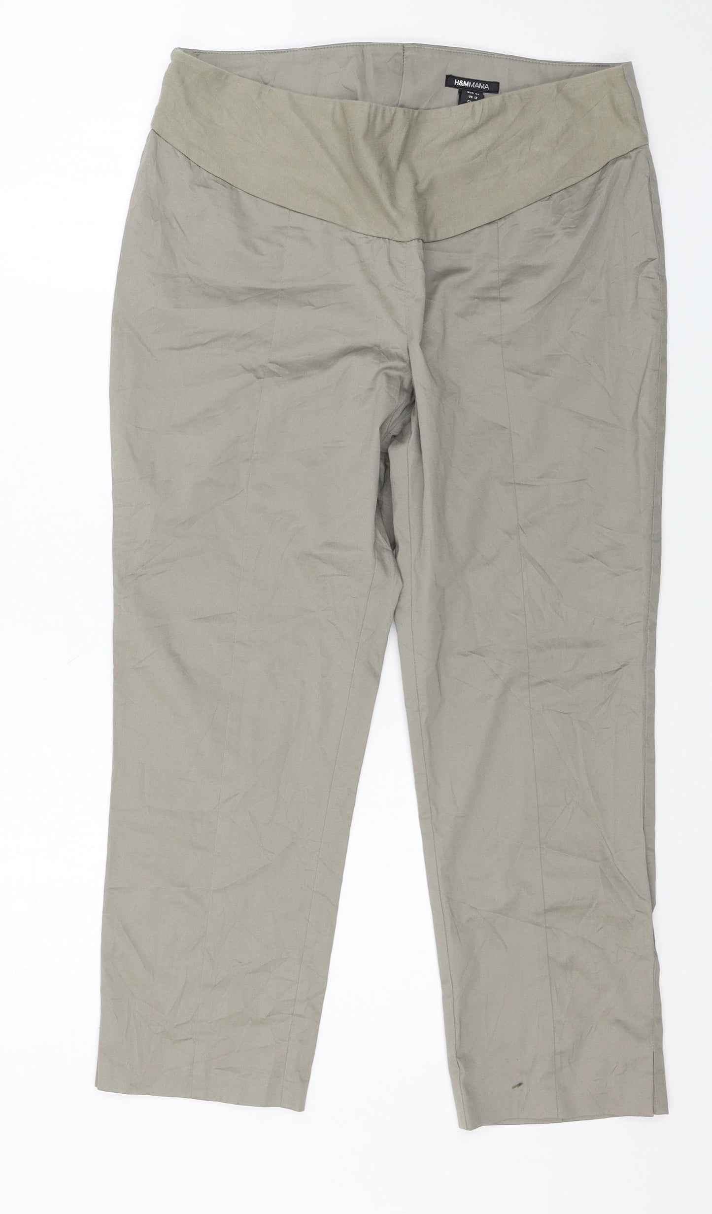 H&M Womens Grey   Trousers  Size 14 L24 in