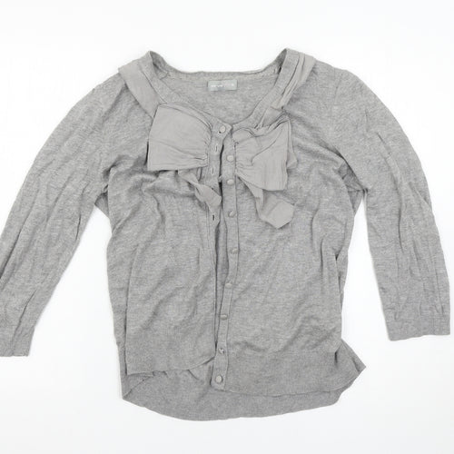 Marks and Spencer Womens Grey   Cardigan Jumper Size 18