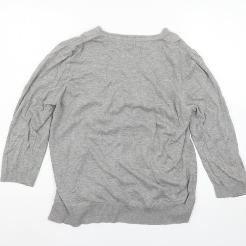Marks and Spencer Womens Grey   Cardigan Jumper Size 18