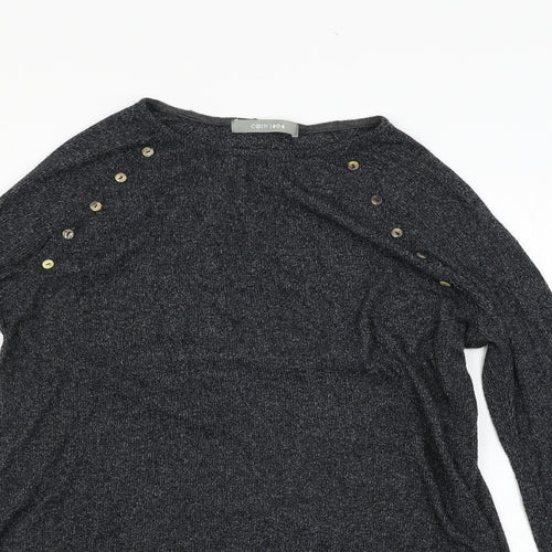 COIN 1804 Womens Black   Pullover Jumper Size XL