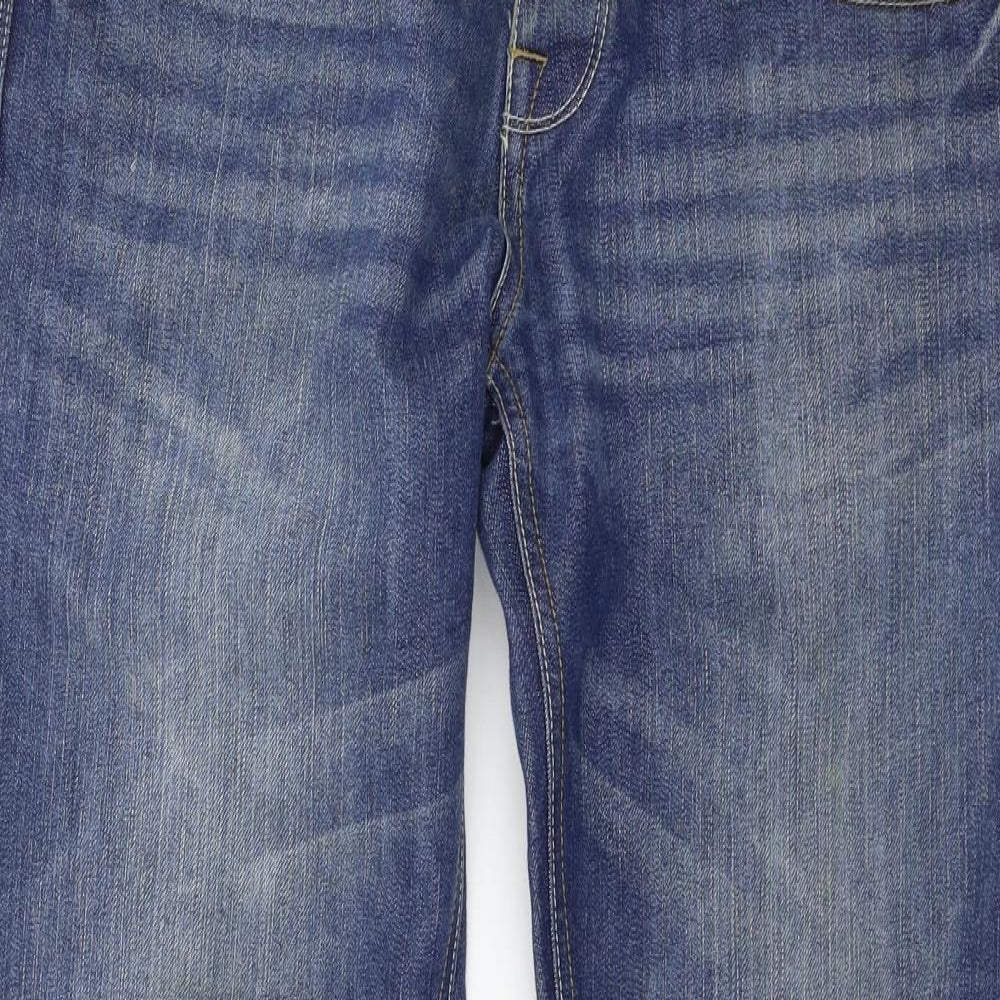 Crosshatch Mens Black   Straight Jeans Size 32 L31 in