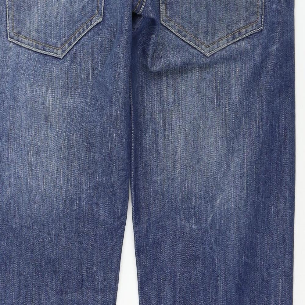 Crosshatch Mens Black   Straight Jeans Size 32 L31 in