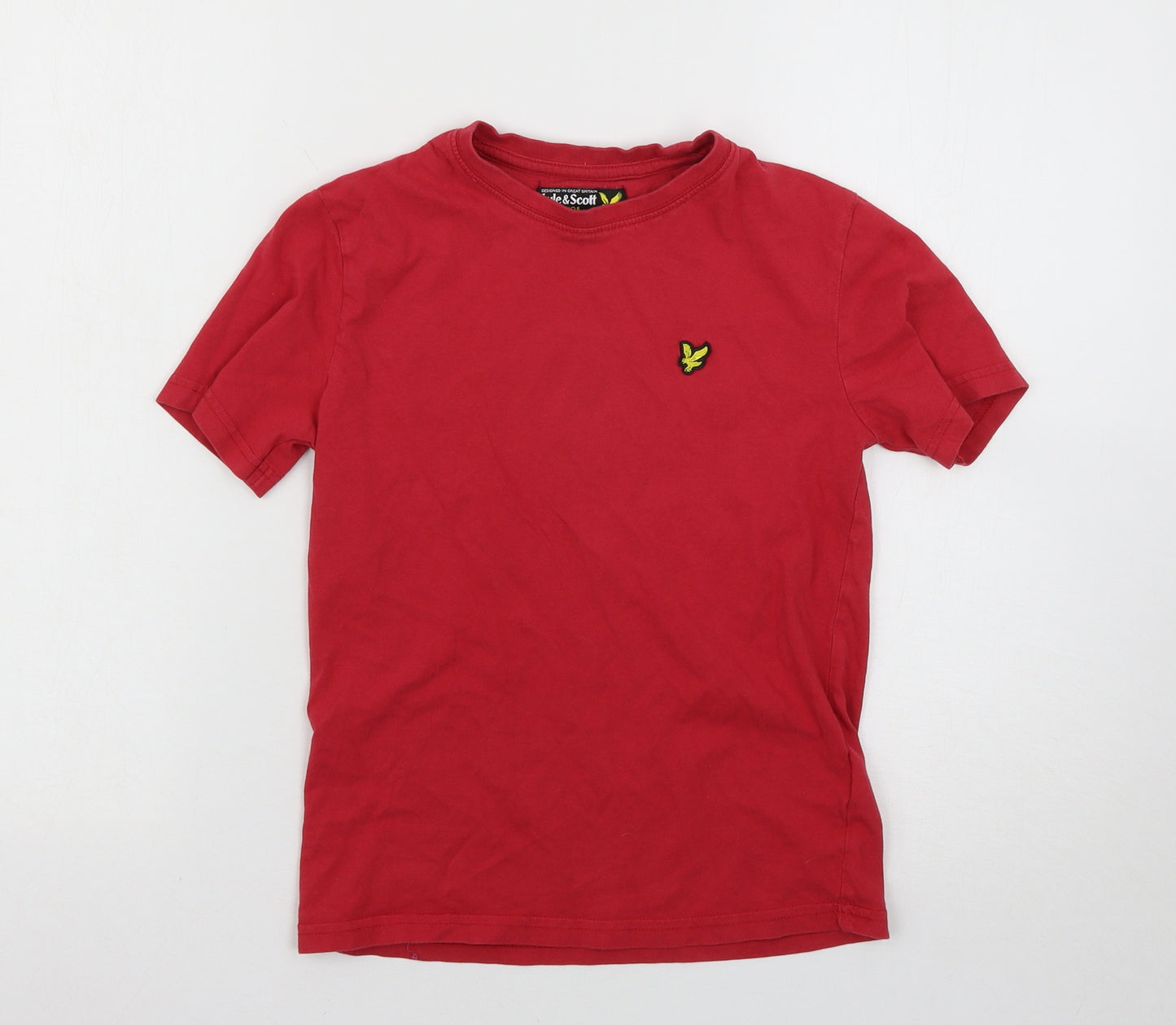 Lyle & Scott Boys Red   Basic T-Shirt Size 10-11 Years