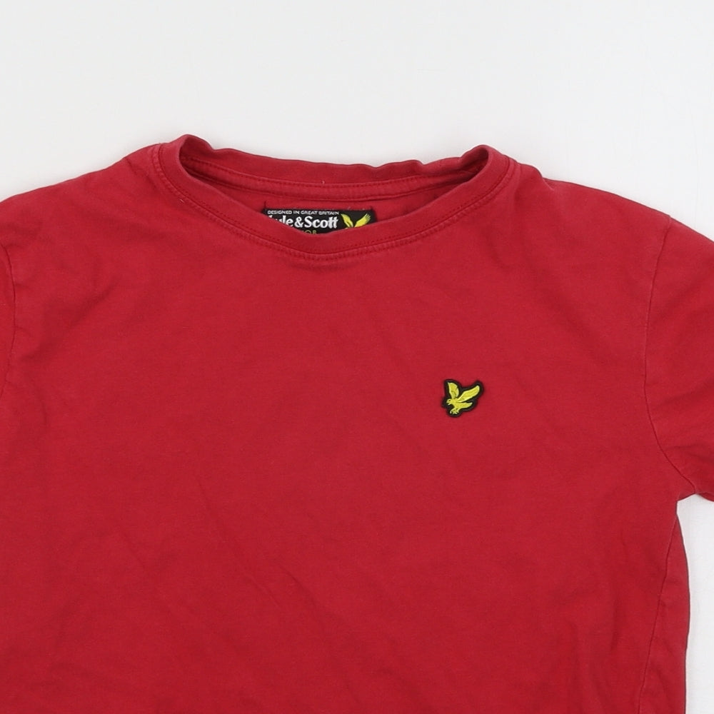 Lyle & Scott Boys Red   Basic T-Shirt Size 10-11 Years